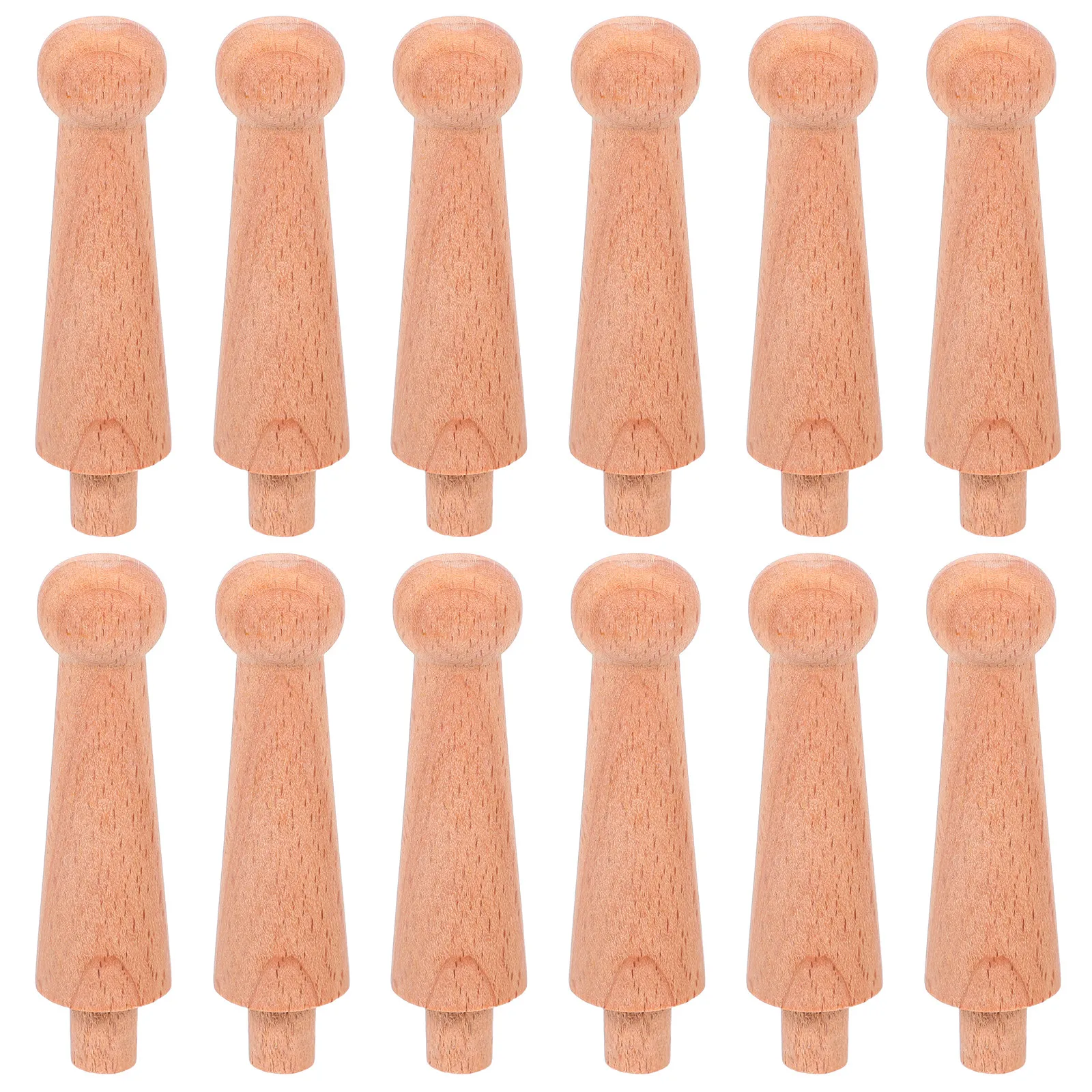 12Pcs Rustic Wooden Spindles Solid Wood European Style Carved Pillars for Kitchen Cabinet Wardrobe Furniture Decoration
