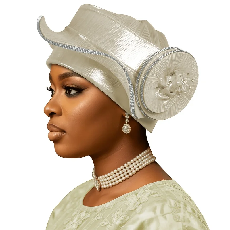 New Style, Solid Color, Fashionable, Heavy-Duty Shiny Thread Embellished Plastic Steel Hat, Available in Multiple Colors, Exquisite Workmanship, Unique Design, Suitable for Parties, Balls, Birthday Parties, and Other Daily Activities