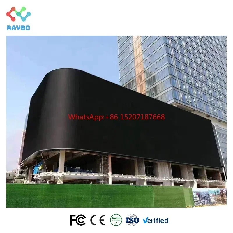 Shenzhen Raybo High Quality Fixed Outdoor Digital Video LED Video Wall Waterproof 3d Billboard Advertising LED Display Screen