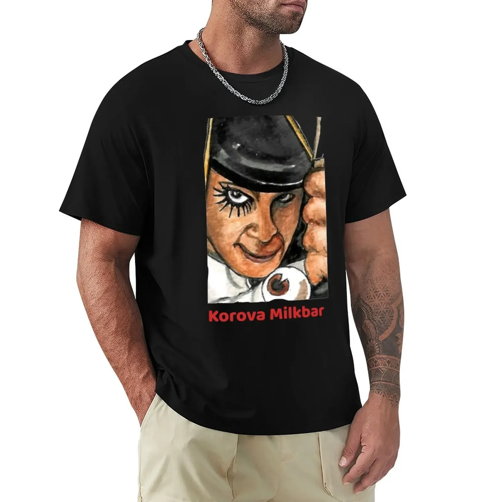 Korova Milkbar / Clockwork Orange / Movie / Alex Thriller T-Shirt customs design your own sweat Short sleeve tee men