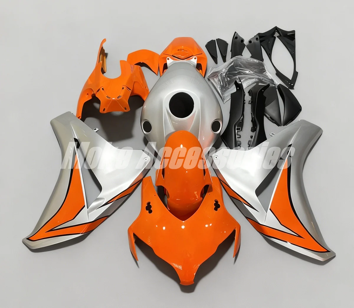 

Комплект обтекателей для CBR1000RR 2008-2011, высококачественный комплект кузовных деталей из АБС-пластика, новый, серебристо-оранжевый