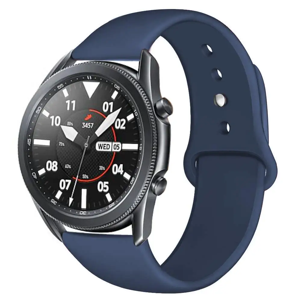 

20/22mm strap For Samsung Galaxy watch 4 44mm/3 45mm Gear S3/Silicone bracelet band Huawei watch GT 2/2e/pro Active 2 46mm/42mm/