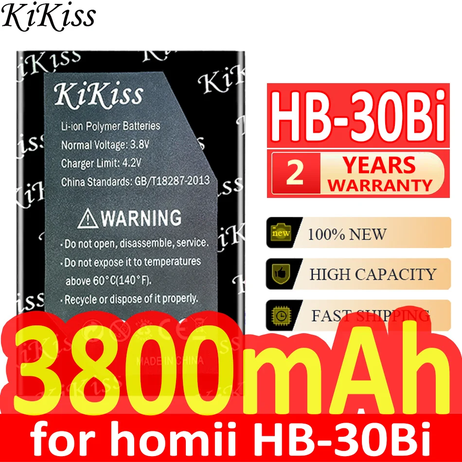 

3800mAh KiKiss Powerful Battery for homii HB-30Bi Mobile Phone