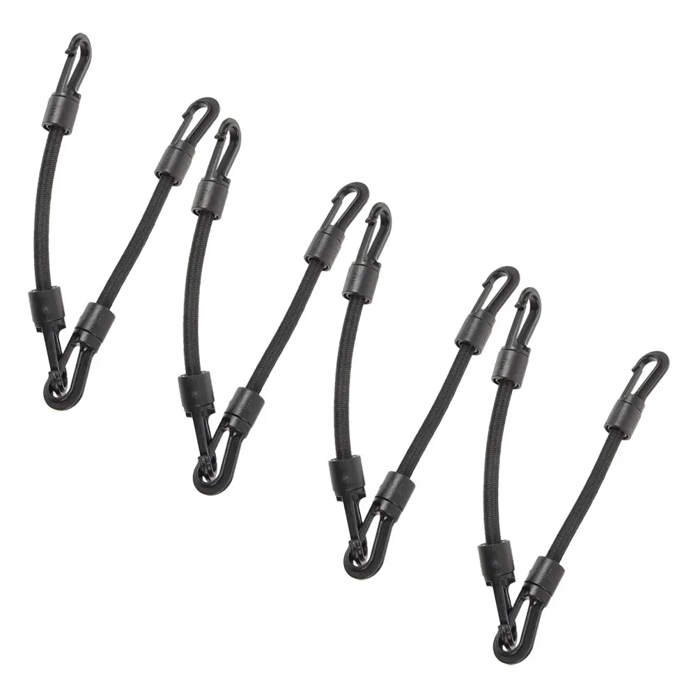 

8pcs Elastic Rope Hook Heavy Duty Bungee Cords for Boat Kayak Docking Tow Durable Stretchable Outdoor Accessories
