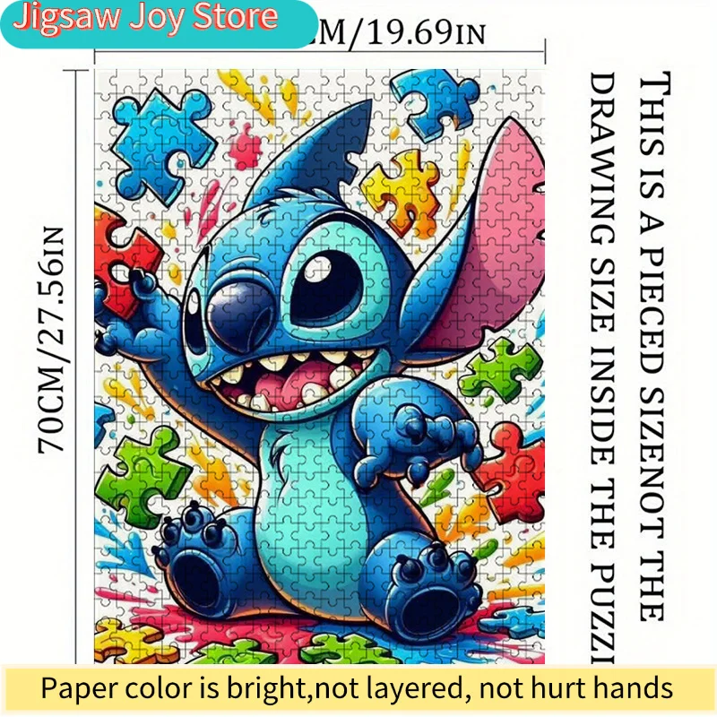 1000pcs Large Jigsaw Puzzle Suitable for s & - -Scratch Puzzle Pieces, Challenging & Fun Family Activity Game with Vibrant Sti