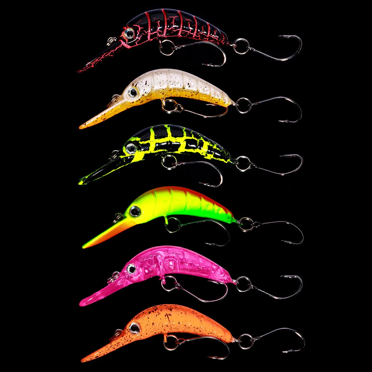 5.2cm 2.5g Floating Minnow Fishing Lure Mini Artificial Hard Bait Sharp Hook Crankbait Wobbler Trout Pike Bass Fishing