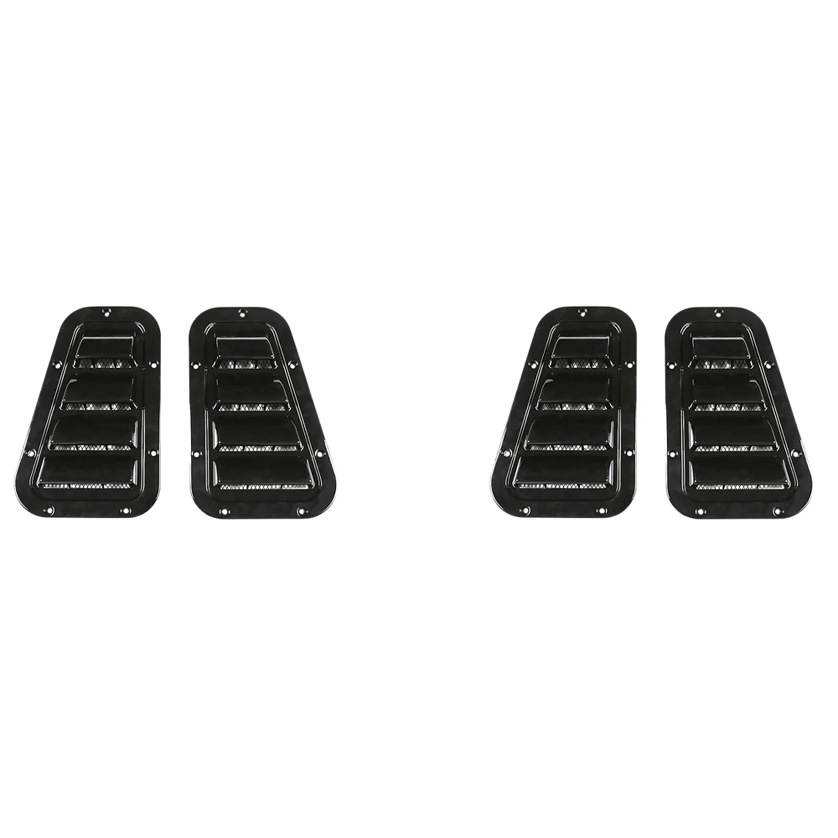 ABAH-4X Car Front Engine Hood Bonnet Side Trim Cover Air Outlet Flow Intake Scoop Vent Cover For Land Rover Defender 04-19