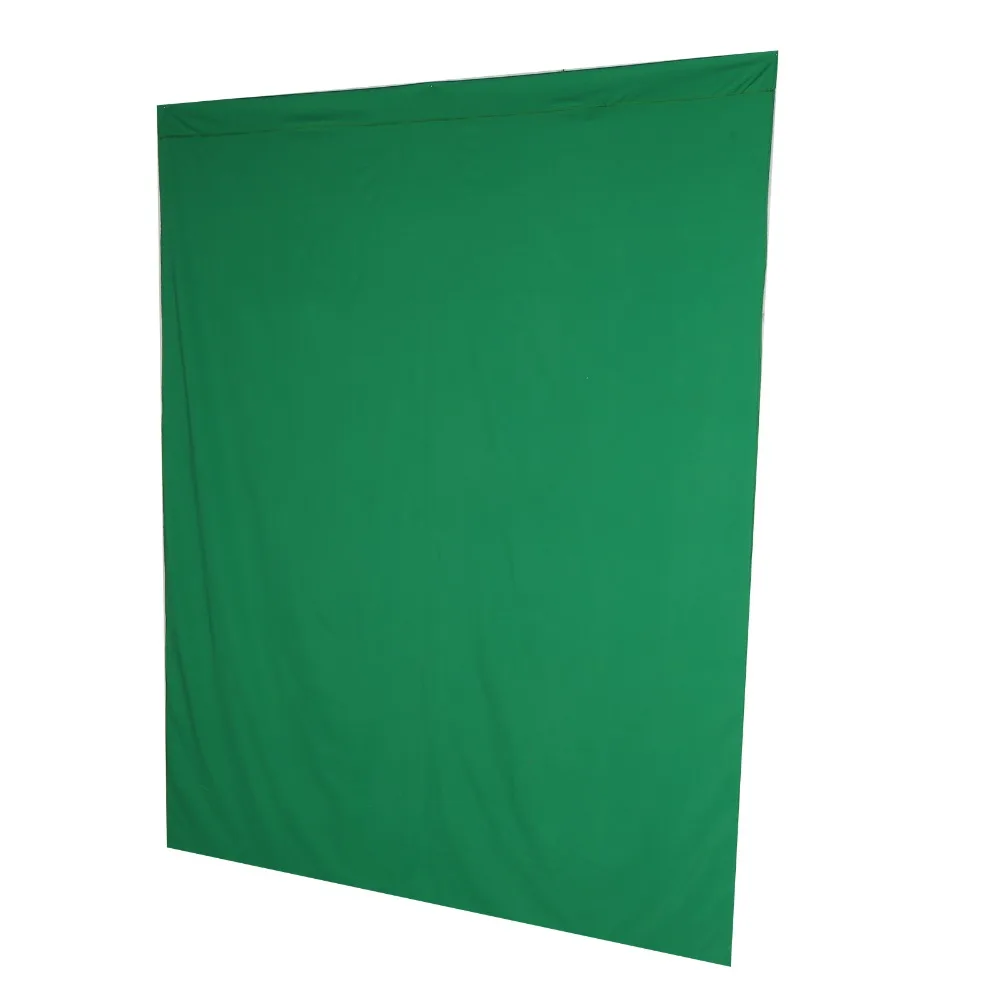 Portable Wrinkle-Free Surface Green Screen Backdrop Hemmed Edges Photography Backdrop Cloth Muslin Background For Streaming