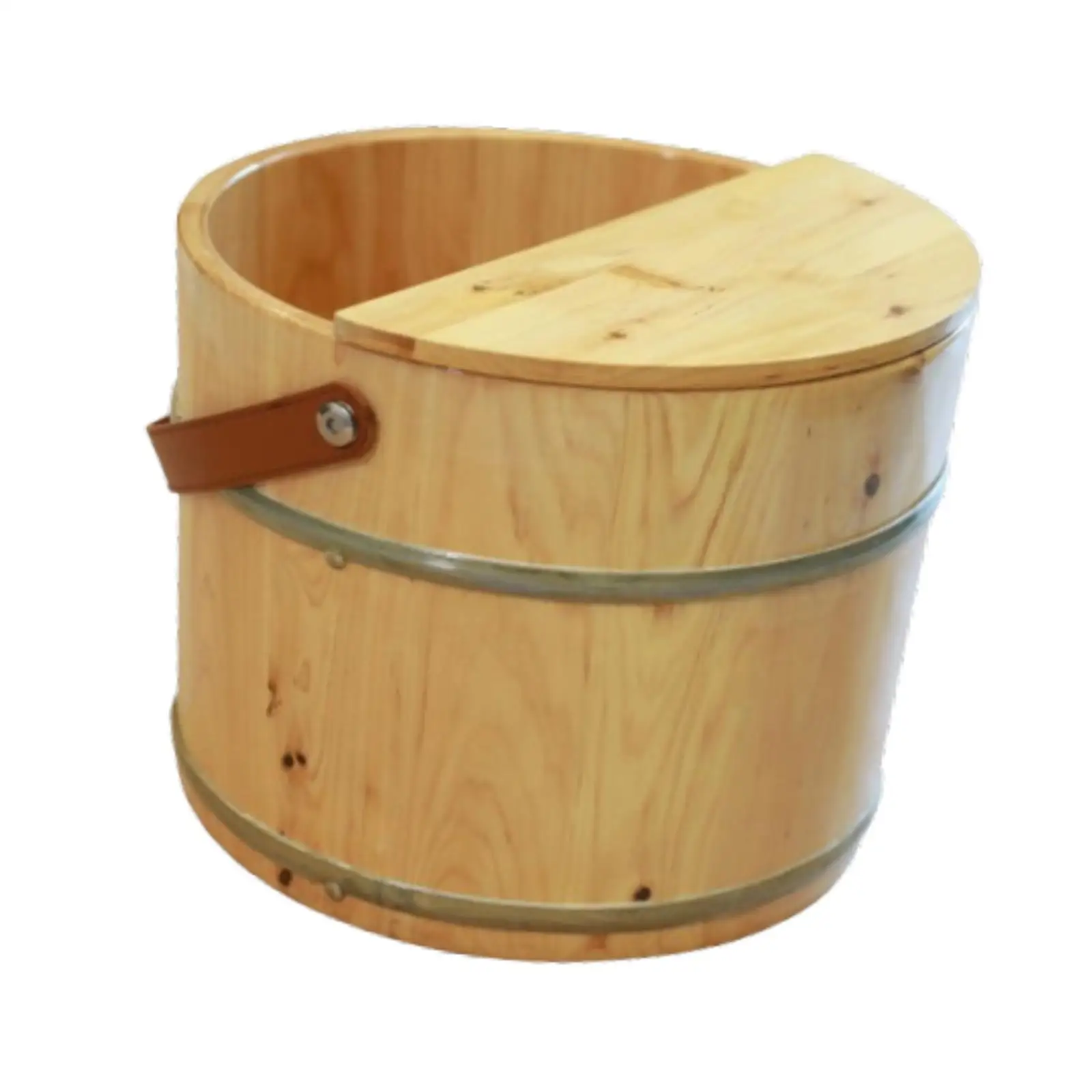 

Wood Footbath Basin Reusable Thicken Portable Multipurpose Foot Soaking Tub