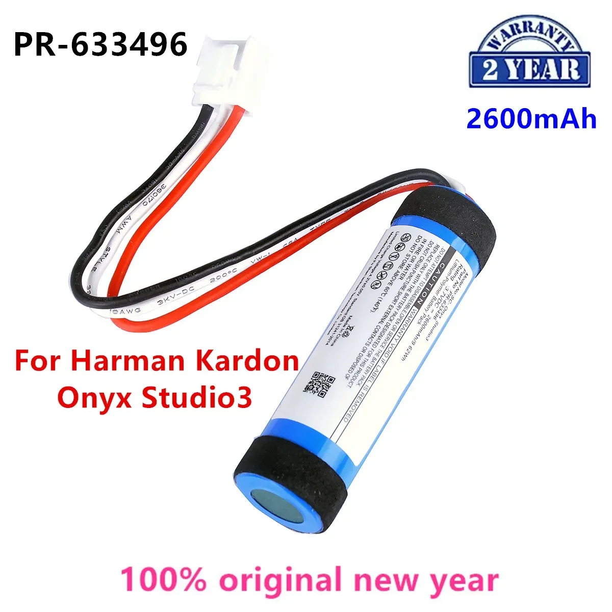 

Original PR-633496 2600mAh For JBL Harman Kardon Onyx Studio 3/Studio3 Bluetooth Wireless Speaker Replacement Battery .