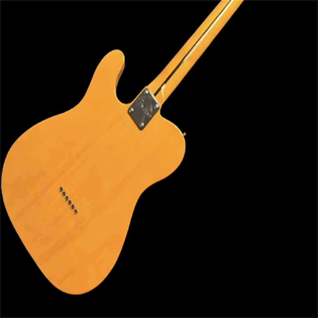 Inheriting The Classic Light Yellow Transparent Yellow Electric Guitar Can Be Customized