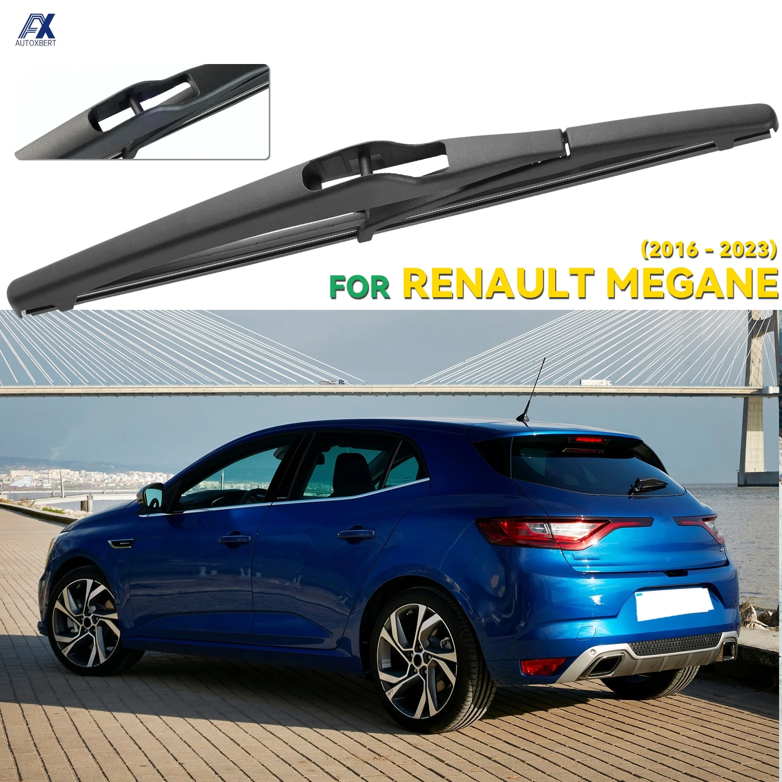

Rear Wiper 10" Rear Wiper Blade For Renault Megane 4 Peugeot 5008 P87 Hatchback 17-23 Windshield Windscreen Tailgate Window