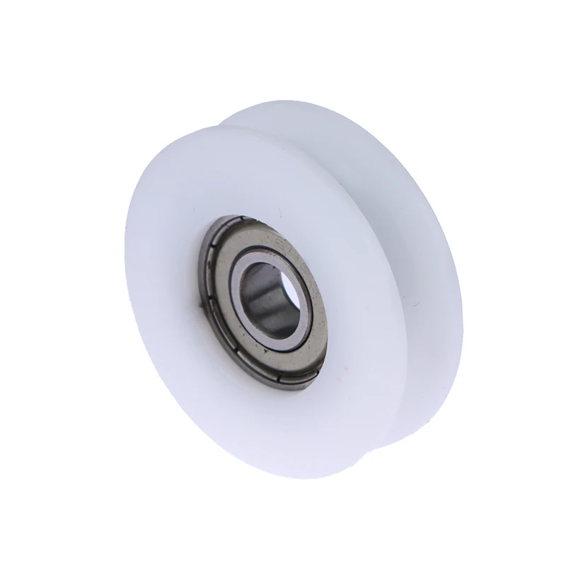 Innovative And Practical 8*40*11.5MM 608ZZ Package Plastic Wrap POM Line Wire Rope Pulley Bearing Pulley White U Groove