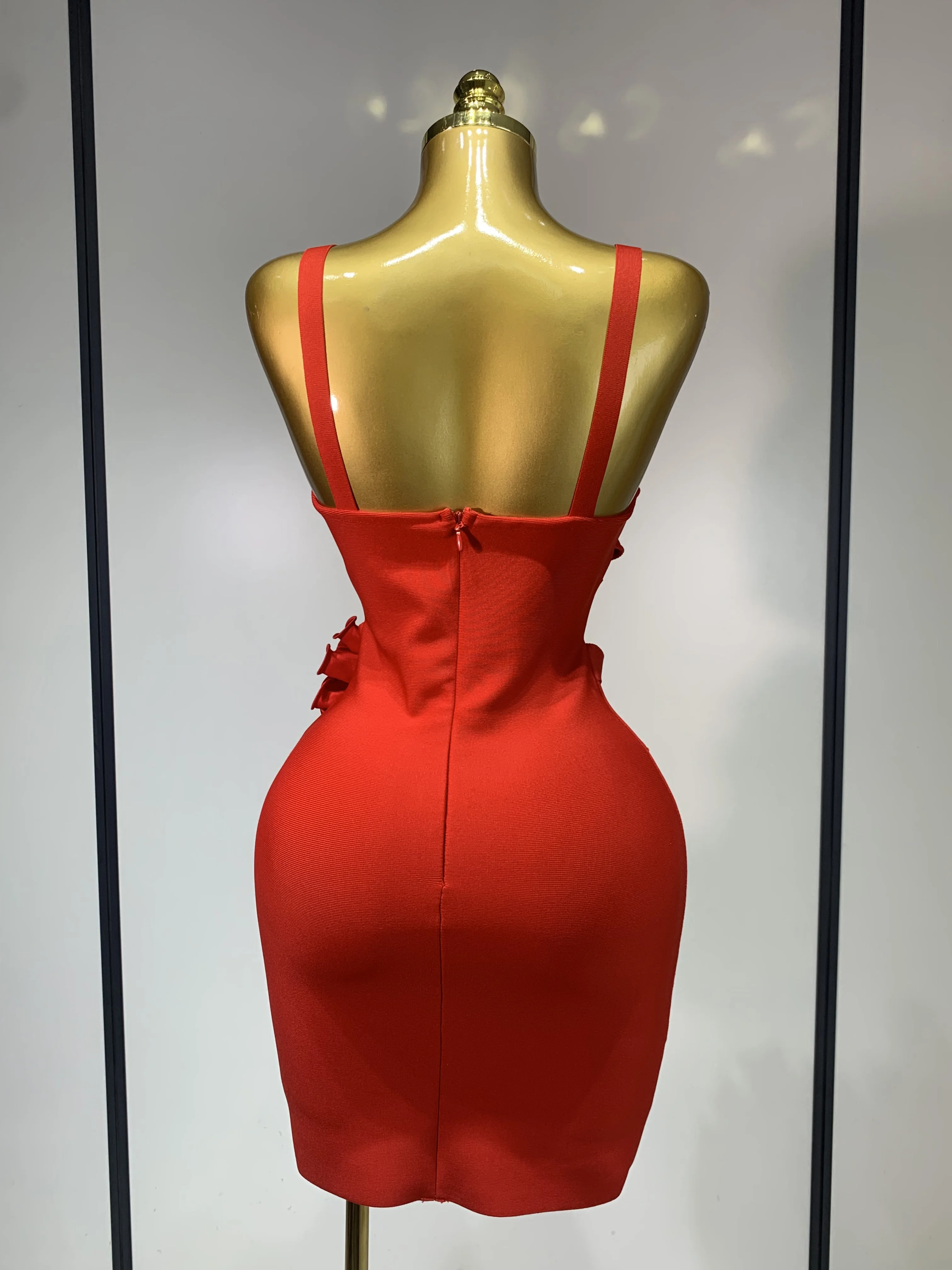 Women Sexy Cut Out Bodycon Flower Mini Dress Women Red Backless Dress  Nightclub Celebrity Elegant Evening Party Birthday Dress - AliExpress  200000345