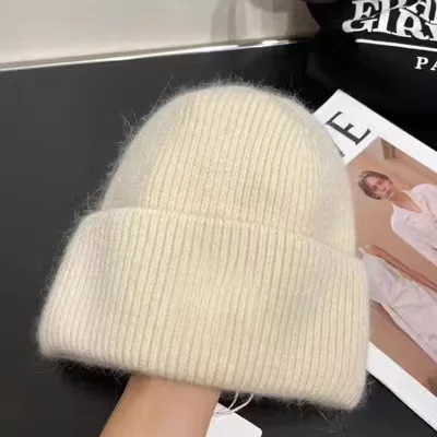 Kalte Mützen für Männer und Frauen, Wintermützen, winddichte Pullover-Strickmützen für Damen, vielseitige und warme Wollmützen – Detail 19
