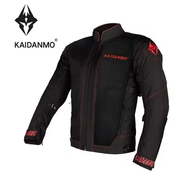 KAIDANMO Men's Biker Jacket Cycling Suit Knight Anti-drop Woman Racing Heavy Locomotive Breathable Four Seasons Waterproof