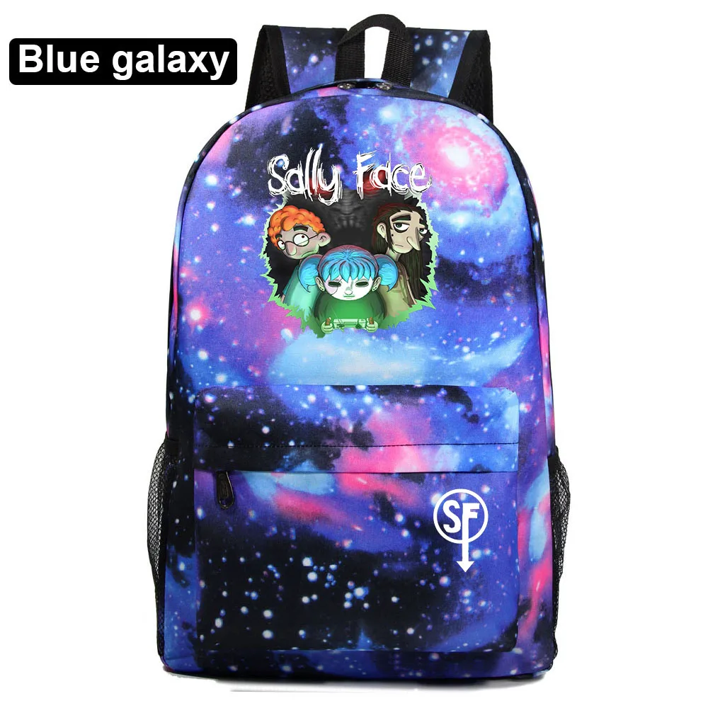 Game Sally Face Students Backpack for Girls Boys Mochila Teens Travel Knapsack Children Rucksack Kids School Bags