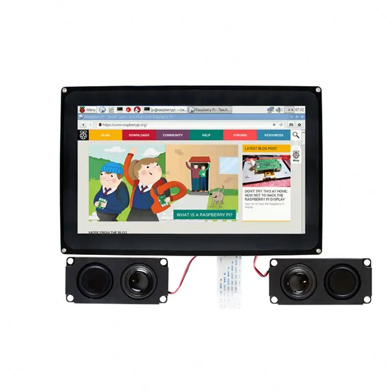 Waveshare Raspberry Pi 4th Generation 3b+10.1-inch HD-MI LCD capacitive screen touch screen display