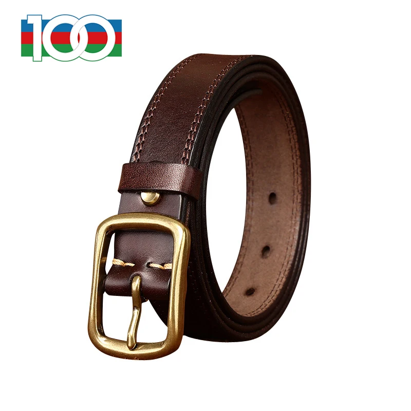 

Women's belt 2.8CM wide vintage lady style belt Women's first layer cowhide vintage fashion all-matching denim leather belt