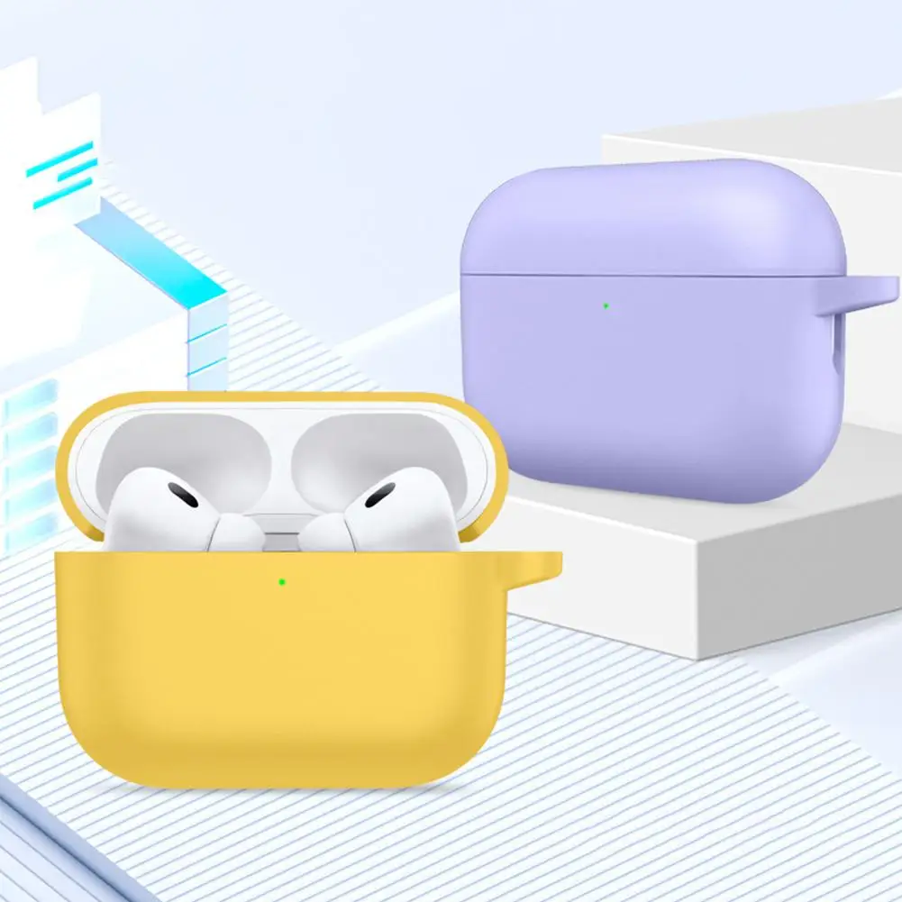 ل AirPods Pro 3 حافظة جلدية من السيليكون 2 مللي متر سميكة 360 كامل التفاف Traceless الغراء قابل للغسل المضادة للانزلاق للصدمات قالب الآلة الحقيقية