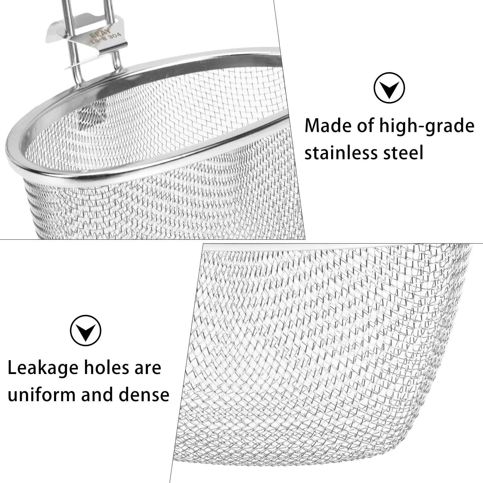 

Stainless Steel Hot Pot Strainer Spoon Premium Fine Mesh Skimmer for Oil Filtering Food Serving Kitchen Gadgets Colander Spoons