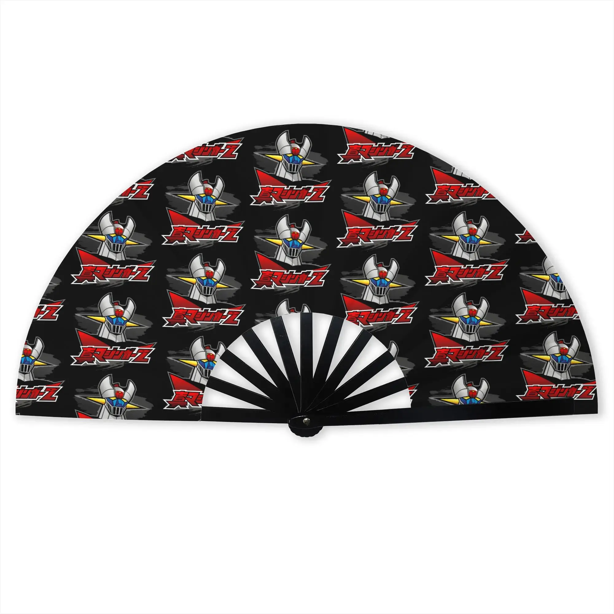 M-Mazingered Z Traditional Folding Fan Chinese Style Super Robot High-Quality Polyester Fans Gift  Exquisite Decorative Hand Fan