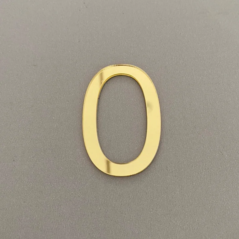 Number Tag Door Plaque House Drawer Sign Plating Gate Digits Self-adhesive Numeral Door Numbers Sticker Home Address Door Label