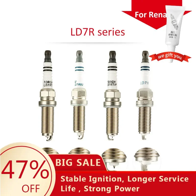 

4-6pcs/lot China original TORCH Iridium platinum spark plugs LD7RTIP