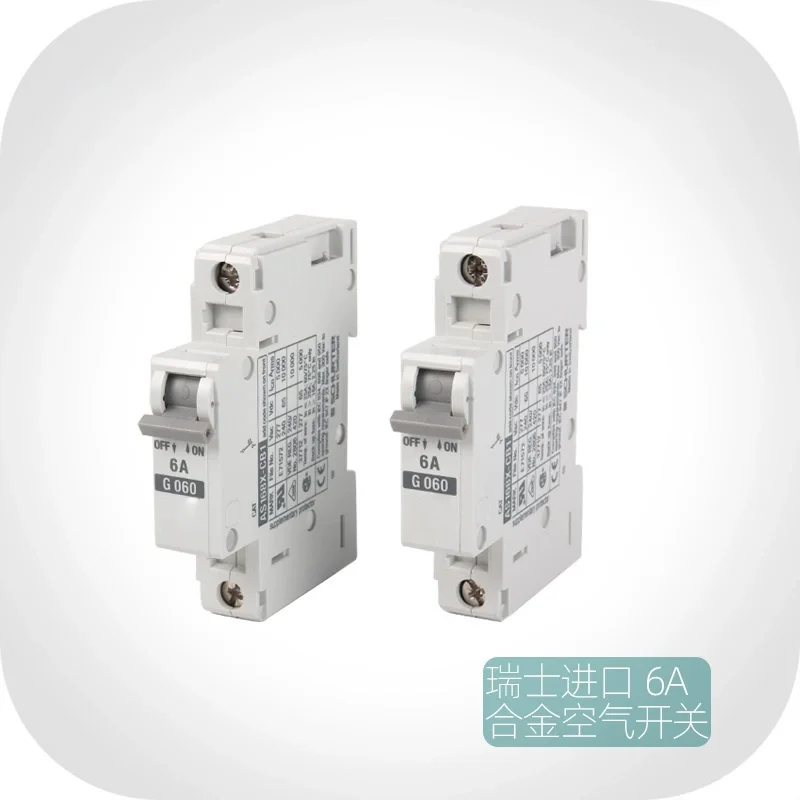 Genuine Swiss Imported Alloy Circuit Breaker, 1P Single Pole, 6A