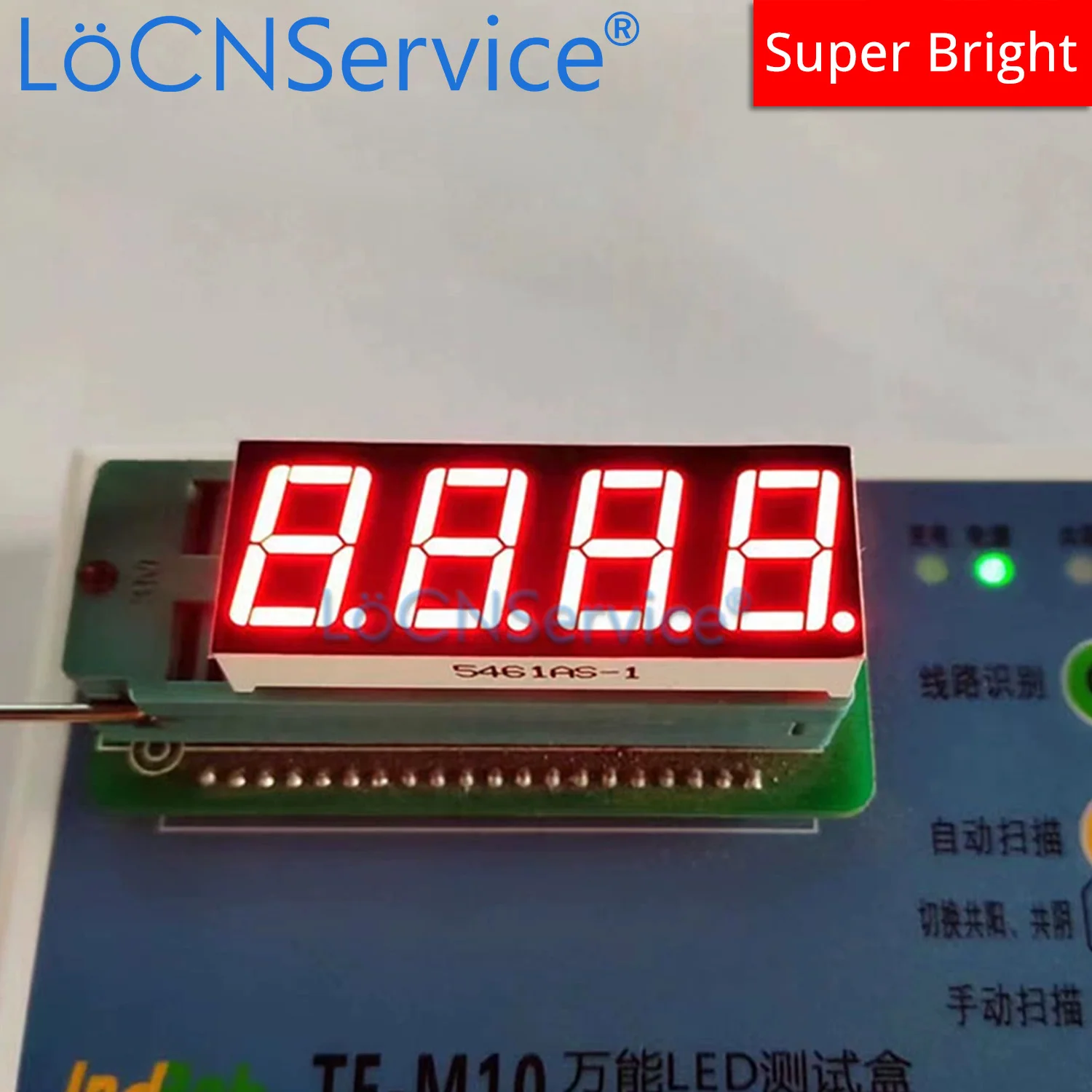 LoCNService 30PCS 0.56Inch Digital Tube LED Display 4 Bit Red Yellow Green Blue White Common Anode / Cathode 7 Segment 0.56 inch