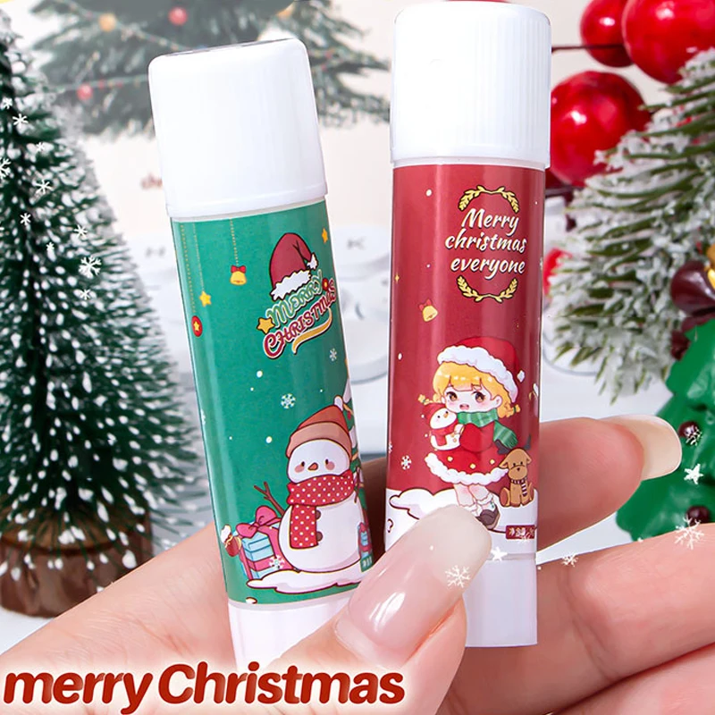 Cartoon Cute Christmas Solid Glues Sticks All Purpose Glue Sticks School Glues Sticks Kids Craft Project Solid Glues Gifts