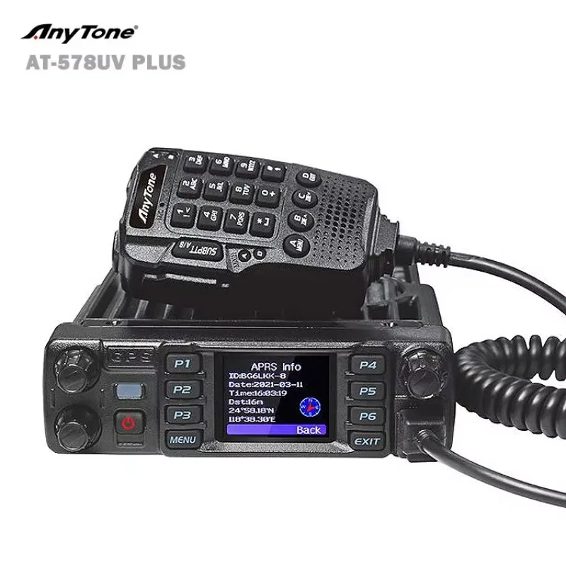 2025 hot sale Anytone DMR AT-D578UV PLUS Dual Band Walkie Talkie with BT APRS GPS AIR BAND and GPS Integration