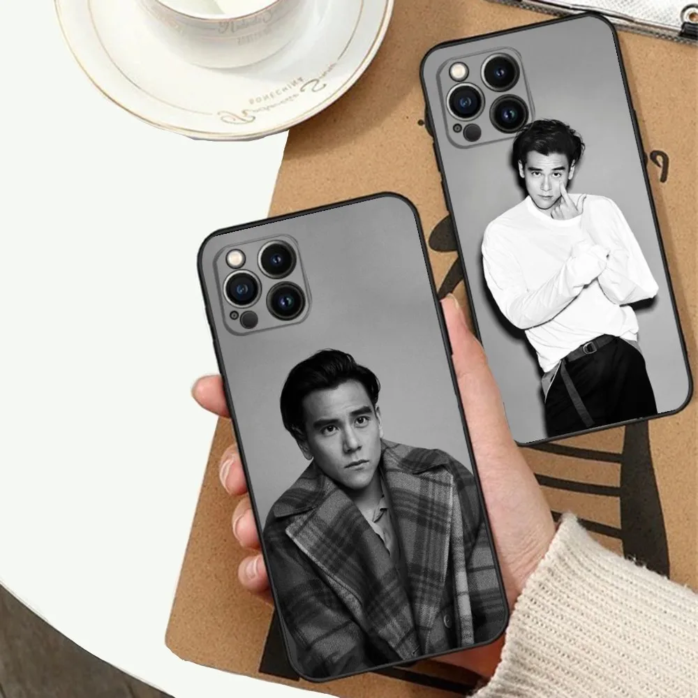 Eddie Peng Actors Phone Case For Apple iPhone 15,14,13,12,11,XS,XR,X,8,7,Pro,Max,Plus,mini Silicone Black Cover