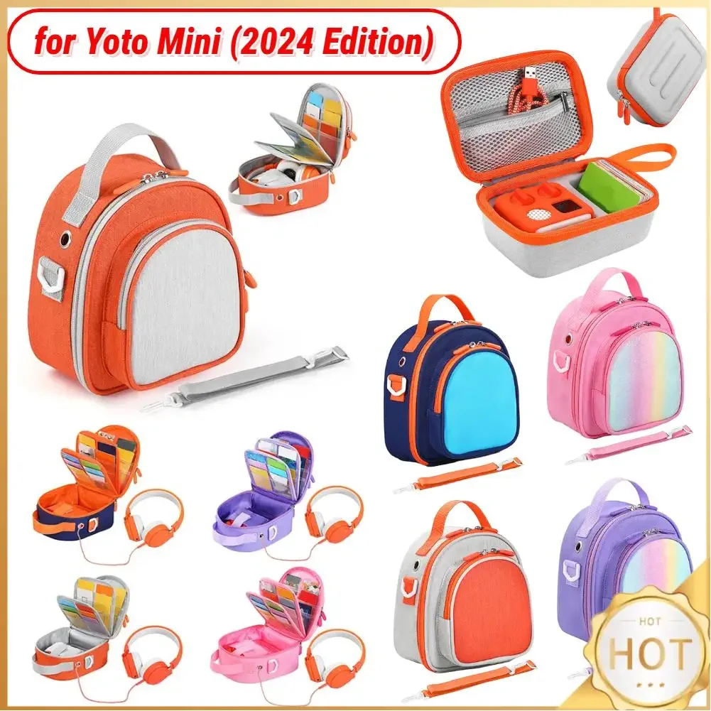 

Чехол-держатель для Yoto Mini (2024 Edition), жесткий чехол, защитный чехол для аудиоплеера и аксессуаров для наушников