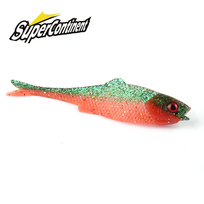 2023 Supercontinent Filet Craw 5.5CM/6.8CM Pike Soft Plastic Lure Fishing Lures Fishing 3d eyes Soft lure Fishing lures