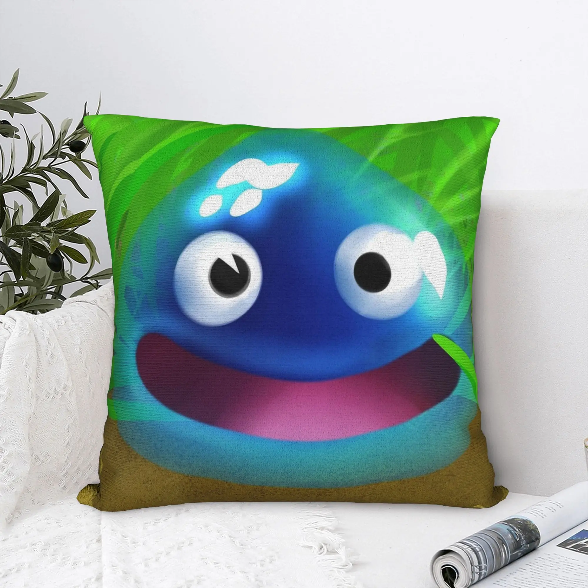 Pillow Cover Dragon Quest Slime   Kawaii Pillow Case For Couch Sofa Bedroom Pillowcases
