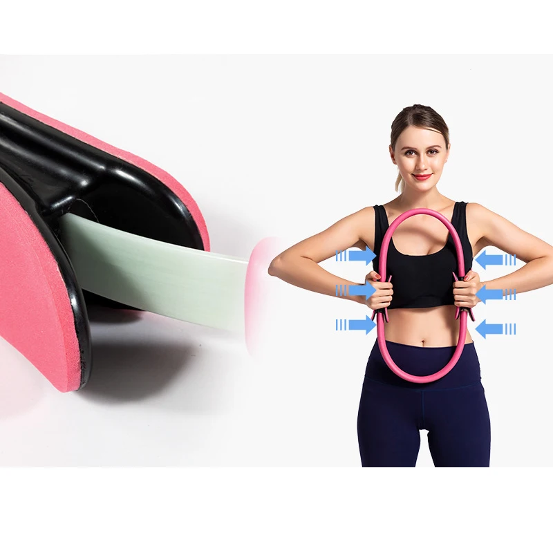 Yoga Fitness Ring Circle Pilates Women Girl Exercise Home Resistance Elasticity Yoga Gym Workout Pilates Ring Circle New