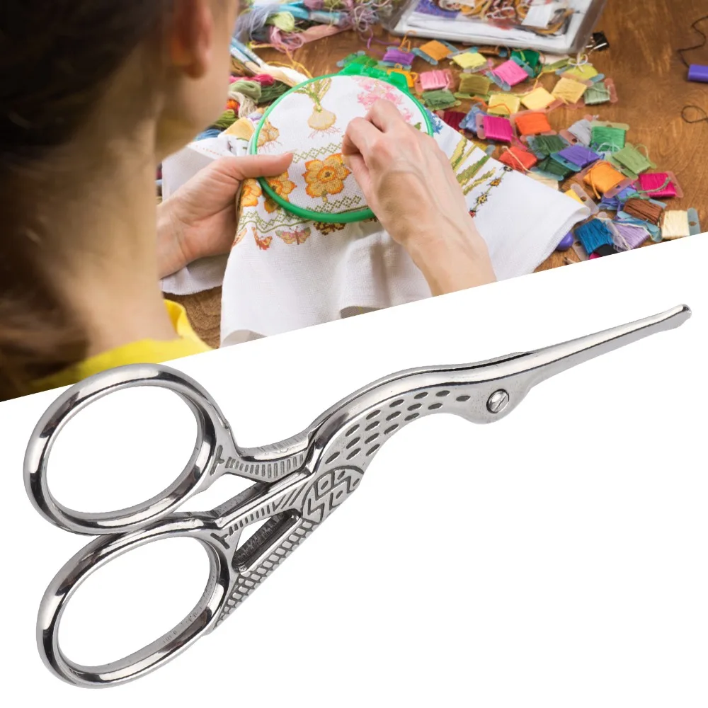 Safe Use Stainless Steel Nose Hair Scissors Round Head Eyebrow Trimming Scissors Facial Hair Scissors For Professionals