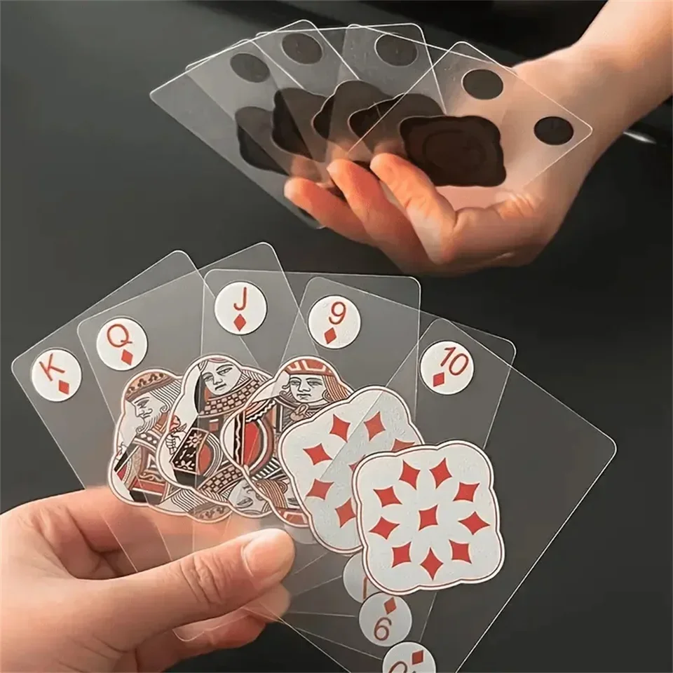 Waterproof Transparent PVC Playing Cards Set for Poker and Card