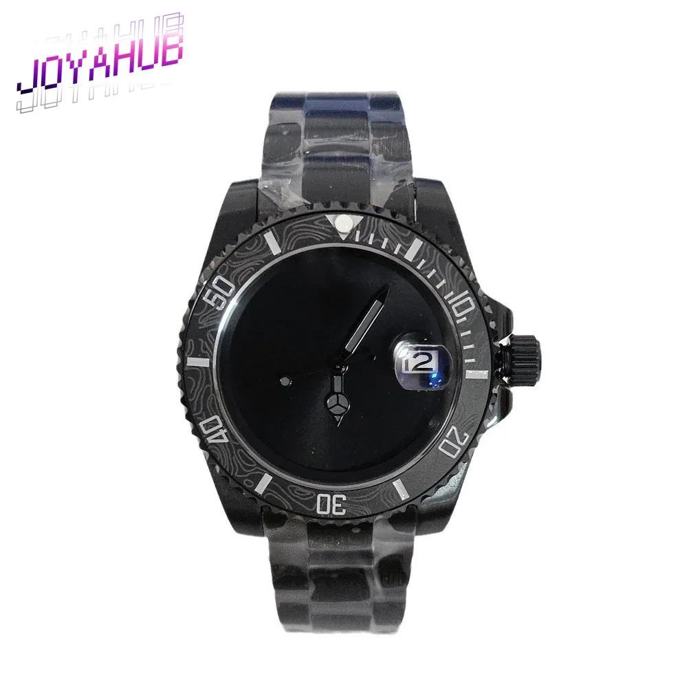 

Механические часы Black Warrior с логотипом на заказ, корпус из нержавеющей стали 40 мм, без шкалы, циферблат с рисунком солнца, механизм NH35, полный матовый ремешок