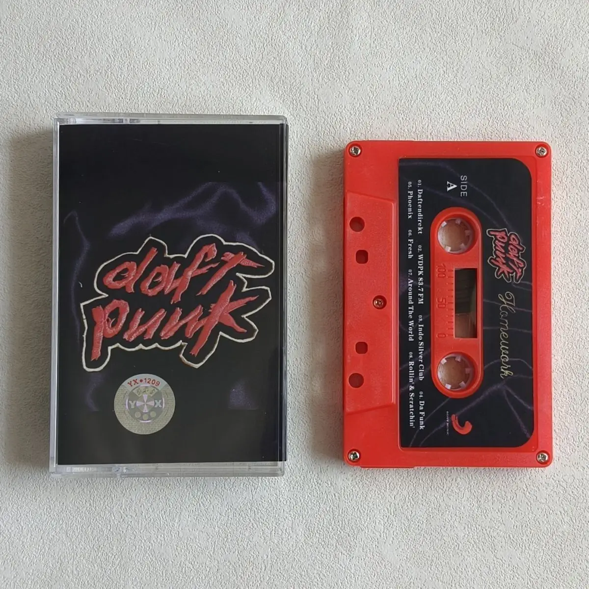 Red Retro Cassette Western Electronic Golden Hits Tape Homework Texture With Lyric Book Collectible Portable Music Carrier