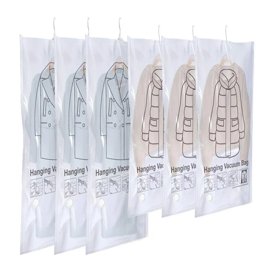 Thicken Hanging Organizer Vacuum Storage Bag,Space Saving Wardrobe Home Organization And Storage Supplies,For Storing Clothes