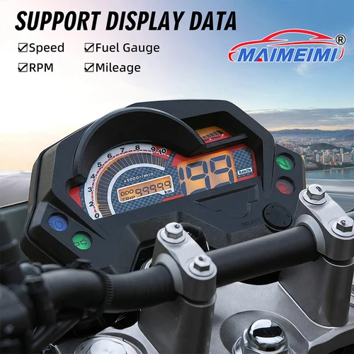 Imagen 2 del producto Conjunto de Velocímetro Digital para Yamaha FZ S/FZ16/Fz V1/Fazer, Tacómetro, Panel de Instrumentos, Velocímetro con Pantalla LED