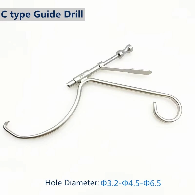 Pointed Drill Guide Pet Surgical C Type Guide Drill Veterinary Drill Sleeve Orthopedic