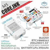 M5Stack Official M5Stack ESP32 Core Ink Development Kit(1.54'' elnk display)