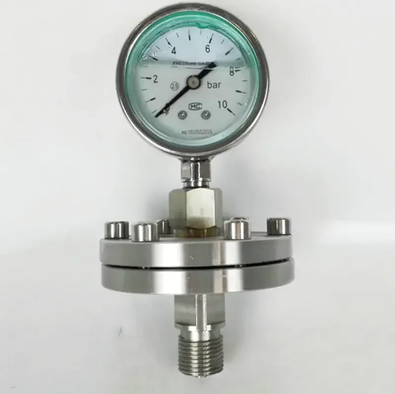 2025 الهواء النفط المياه Mpa الحجاب الحاجز ختم بوردون أنبوب 300 بار قياس الضغط السعر