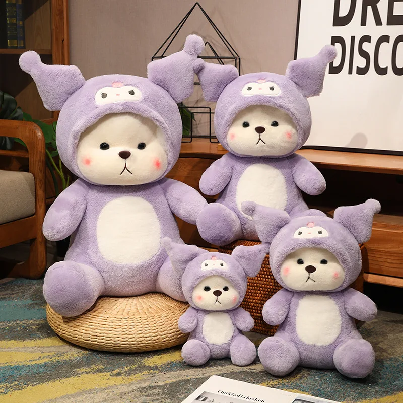 귀여운 애니메이션 테디 테일즈 곰 인형 동물 만화 생일 선물, 귀여운 퍼플 리나 베어 봉제 장난감, 소년 방 장식, 28-65cm