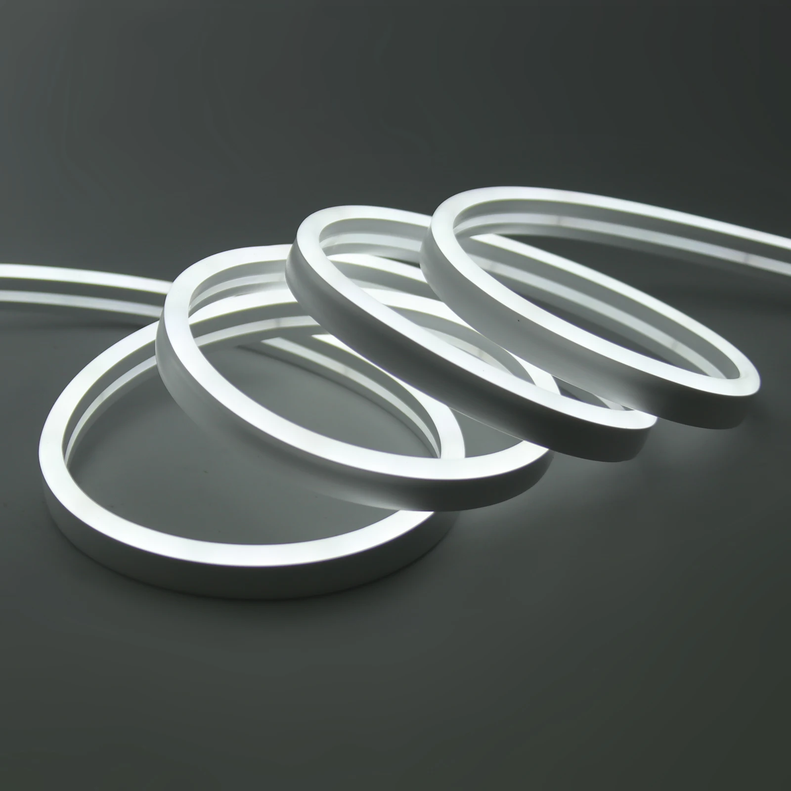 24V Neon Light Solar LED Strip 3M 5M 10M Waterproof Rope Silicone Tube Neon Sign Flexible Lamp Home Decoration White Warm