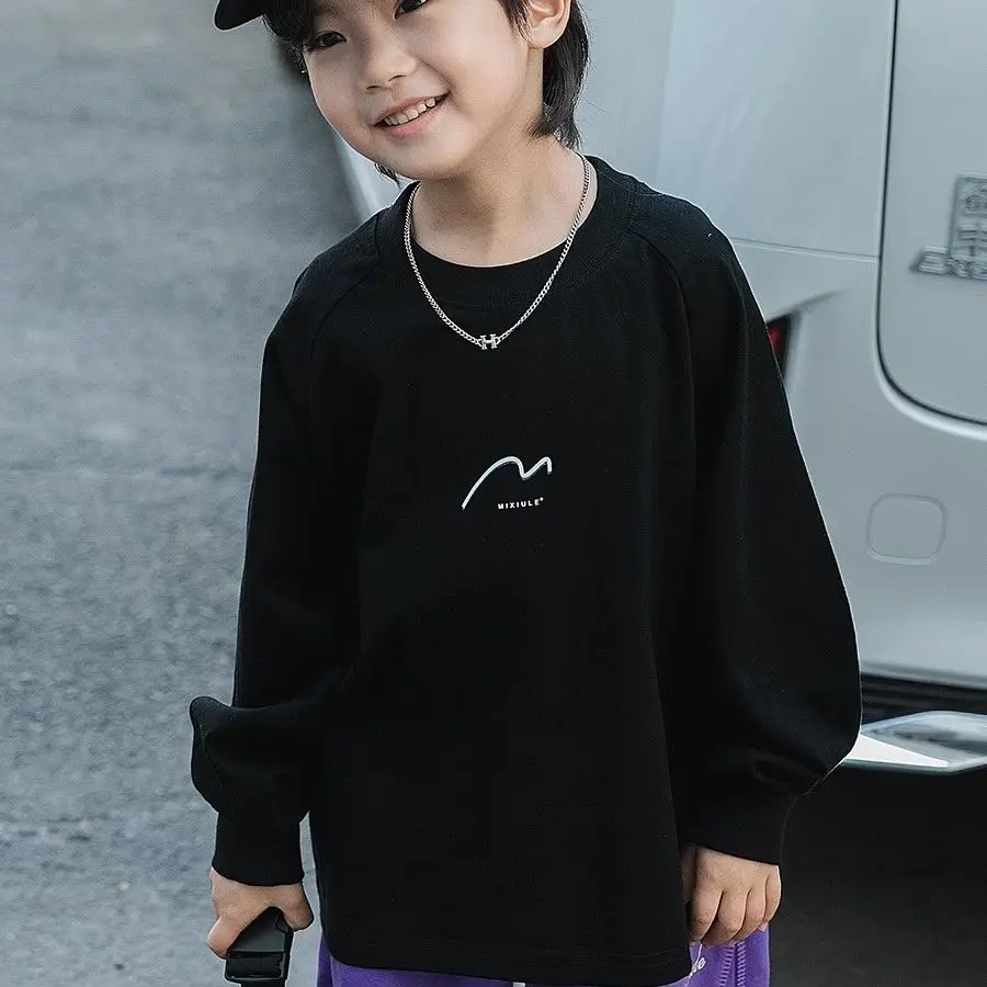 

Cotton T-shirt Top Kids T-shirts 8 To 10 Year Old Boy Clothes Children's Boys Junior Boys' Spring Autumn Clothing Graphic Wear