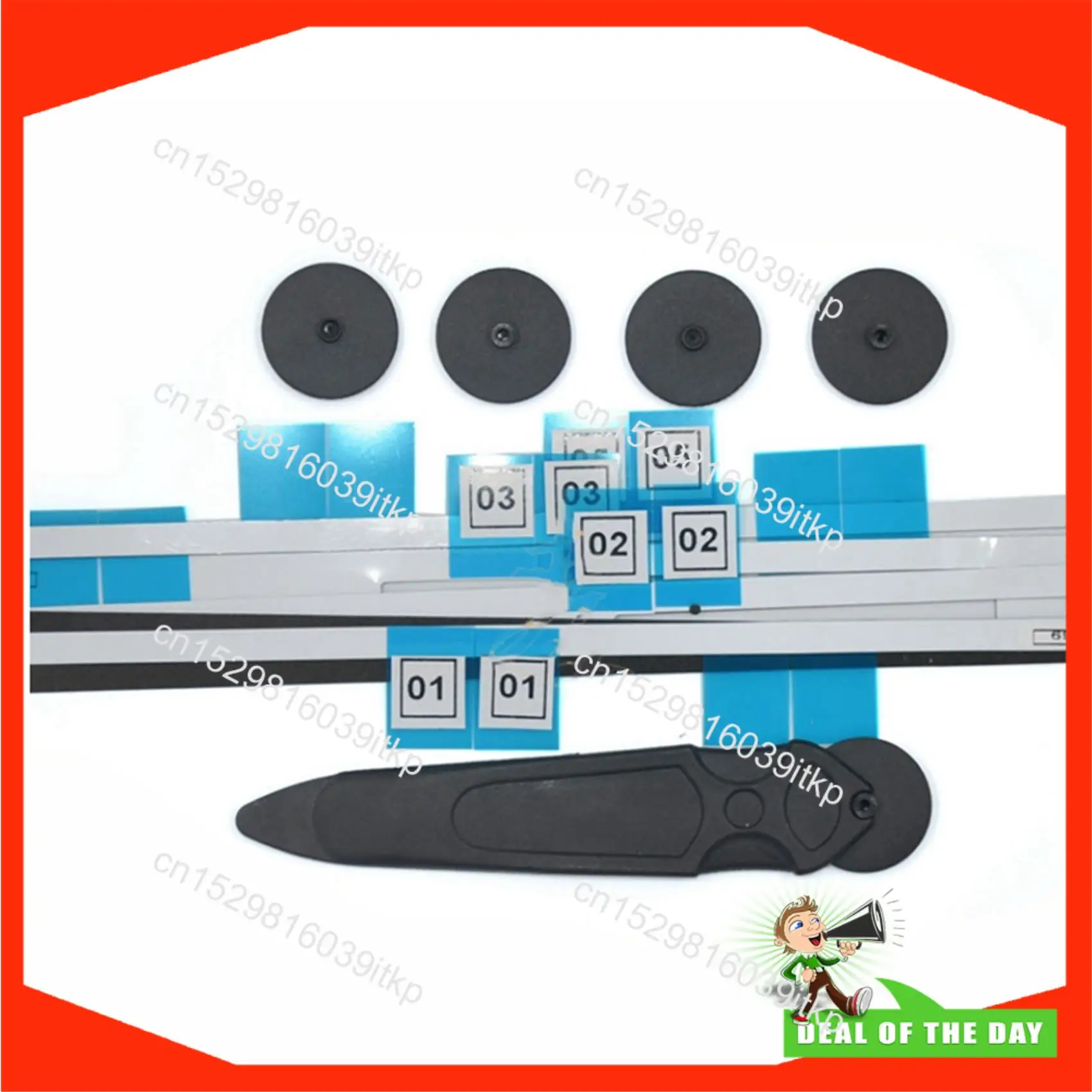 

August 3X LCD Display Adhesive Strips Tape Opening Wheel Handle Tools Kit For Imac A1418 A1719 27Inch